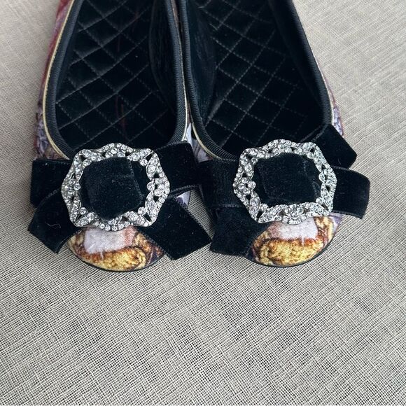 D & G Baroque Bejeweled Flats - Picture 6 of 13